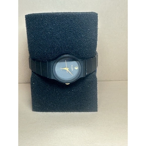 Medana Vintage Woman Watch Black Mate 28mm Analog Quartz - Picture 11 of 12